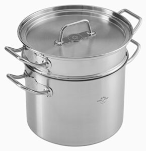 kuhn rikon "montreux" with insert 6.5 l pasta pot, 8.66", silver