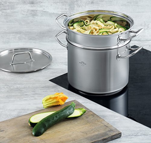 Kuhn Rikon "Montreux" With Insert 6.5 L Pasta Pot, 8.66", Silver