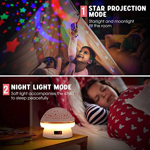 Star Projector Night Light for Kids with Timer, Toys for 3-8 Year Old Girls, Rotatable Galaxy Projector Kids Night Light, Christmas Birthday Gifts for 3-10 Year Old Girls Boys, Girls Pink Room Decor