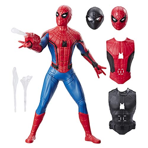 Spider-Man: Far from Home Deluxe 13-Inch-Scale Web Gear Action Figure with Sound FX, Suit Upgrades, and Web Blaster Accessory