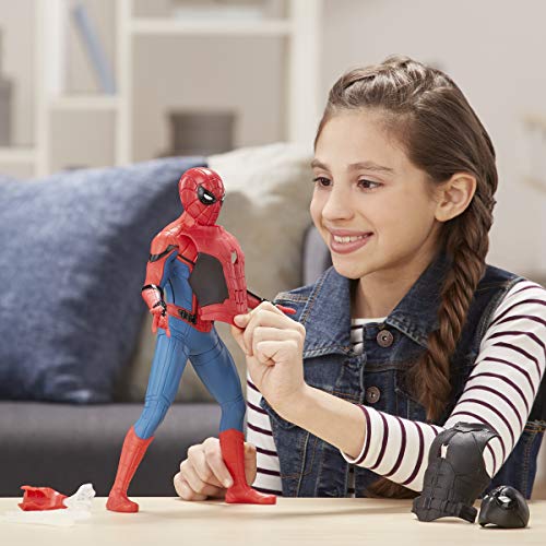 Spider-Man: Far from Home Deluxe 13-Inch-Scale Web Gear Action Figure with Sound FX, Suit Upgrades, and Web Blaster Accessory