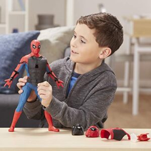 Spider-Man: Far from Home Deluxe 13-Inch-Scale Web Gear Action Figure with Sound FX, Suit Upgrades, and Web Blaster Accessory