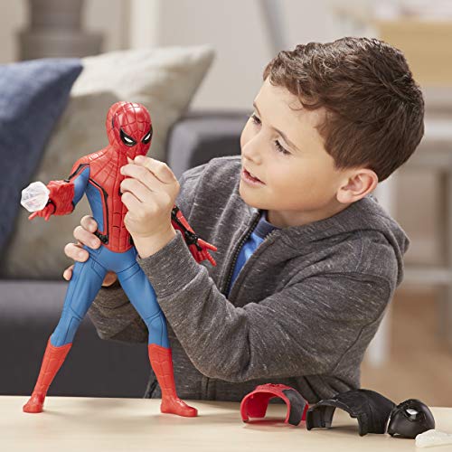 Spider-Man: Far from Home Deluxe 13-Inch-Scale Web Gear Action Figure with Sound FX, Suit Upgrades, and Web Blaster Accessory