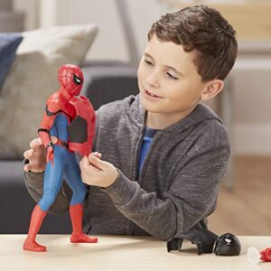 Spider-Man: Far from Home Deluxe 13-Inch-Scale Web Gear Action Figure with Sound FX, Suit Upgrades, and Web Blaster Accessory