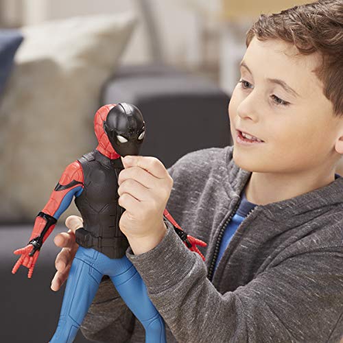 Spider-Man: Far from Home Deluxe 13-Inch-Scale Web Gear Action Figure with Sound FX, Suit Upgrades, and Web Blaster Accessory