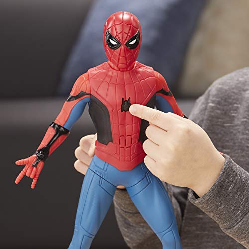 Spider-Man: Far from Home Deluxe 13-Inch-Scale Web Gear Action Figure with Sound FX, Suit Upgrades, and Web Blaster Accessory