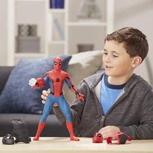 Spider-Man: Far from Home Deluxe 13-Inch-Scale Web Gear Action Figure with Sound FX, Suit Upgrades, and Web Blaster Accessory