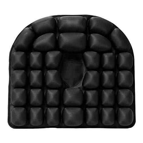 Cojín de Asiento Wheelchair Accessories Parts Seat Cushions Square Ergonomic Breathable Design Suitable for Relief Pressure for Pressure Relief (Color : Black)