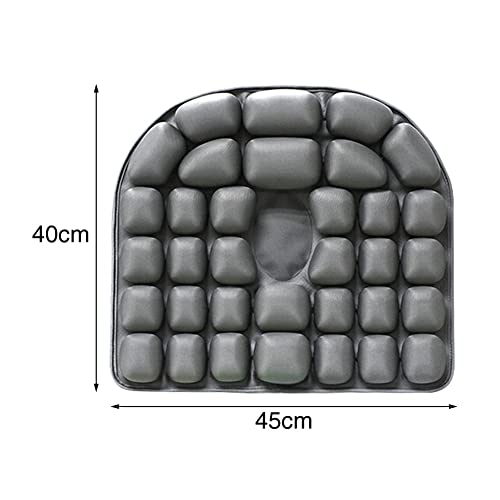 Cojín de Asiento Wheelchair Accessories Parts Seat Cushions Square Ergonomic Breathable Design Suitable for Relief Pressure for Pressure Relief (Color : Black)