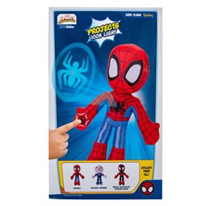 Spidey and His Amazing Friends Marvel’s Web Flash Spidey Plush - 9-Inch Plush with Light Up Signal - Toys Featuring Your Friendly Neighborhood Spideys