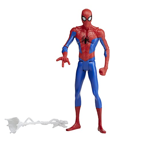 Marvel Spider-Man: Across The Spider-Verse Spider-Man Toy, 6-Inch-Scale Action Figure with Web Accessory, Toys for Kids Ages 4 and Up