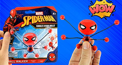 JA-RU Spiderman Stretchy Window-Crawler (1 Unit) | Wall-Climber and Window Walker-Rolling Sticky Toys | Marvel Avengers Superhero Fidget Toys | Toys and Novelty Toys for Kids. 6812-1