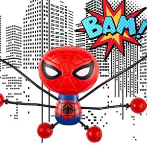 JA-RU Spiderman Stretchy Window-Crawler (1 Unit) | Wall-Climber and Window Walker-Rolling Sticky Toys | Marvel Avengers Superhero Fidget Toys | Toys and Novelty Toys for Kids. 6812-1