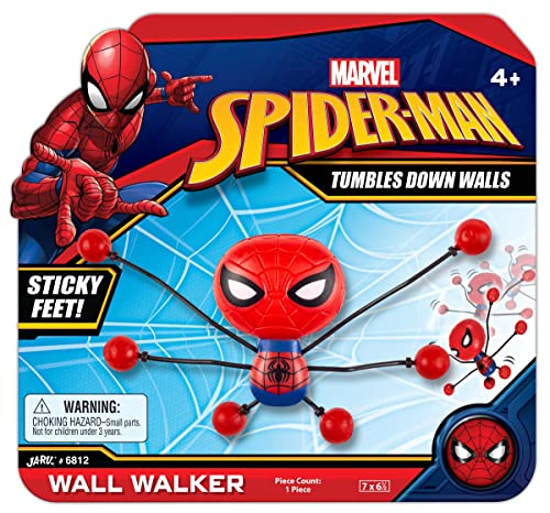 JA-RU Spiderman Stretchy Window-Crawler (1 Unit) | Wall-Climber and Window Walker-Rolling Sticky Toys | Marvel Avengers Superhero Fidget Toys | Toys and Novelty Toys for Kids. 6812-1