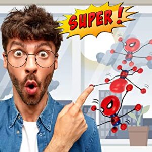 JA-RU Spiderman Stretchy Window-Crawler (1 Unit) | Wall-Climber and Window Walker-Rolling Sticky Toys | Marvel Avengers Superhero Fidget Toys | Toys and Novelty Toys for Kids. 6812-1