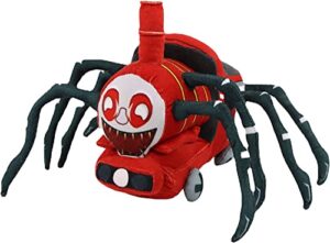 bdzzo choo choo charles plush,(10inch/26cm) charles train toys, soft stuffed animals, monster horror game plush,spider plush toy, gift for boys and girls (a)