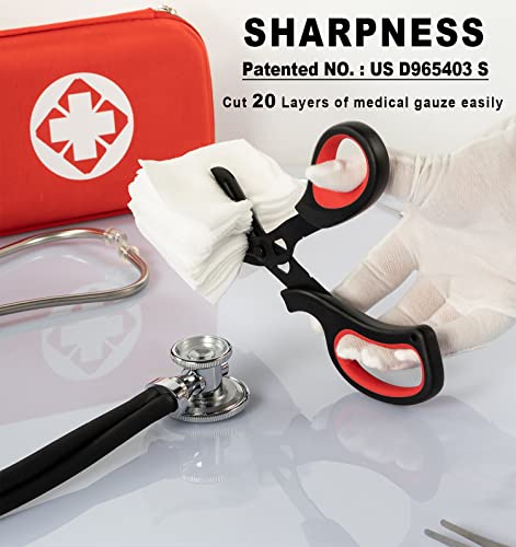 MEUUT 15 pcs Stethoscope Case Kits, Perfect Nurse Gift Include Stethoscope Case, Medical Scissors, Penlights with Batteries, Bandage Wraps, Badge Holders for Nurse Accessories for Work