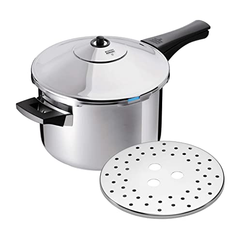 Kuhn Rikon Duromatic Stainless-Steel Saucepan Pressure Cooker - 3.7-Qt