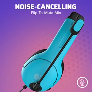 PDP Gaming LVL40 Stereo Headset with Mic for Nintendo Switch/Switch Lite/Switch OLED - Wired Power Noise Cancelling Microphone, Lightweight Soft Comfort On Ear Headphones 3.5mm jack (Mario Red & Blue)