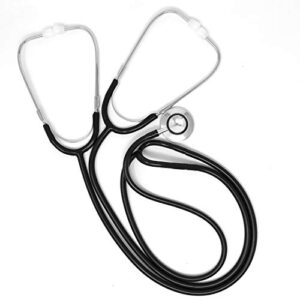 ever ready first aid dual head teaching stethoscope - nursing student stethoscope - medical training stethoscope, black