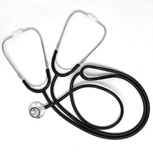 Ever Ready First Aid Dual Head Teaching Stethoscope - Nursing Student Stethoscope - Medical Training Stethoscope, Black