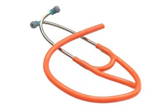 compatible replacement tube by cardiotubes fits littmann(r) mastercardiologyi(r) and littmann(r) cardiology iii(r) stethoscopes - 7mm binaurals orange tubing