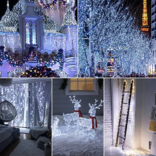 ACVCY 12 Pack Fairy Lights Battery Operated,7 ft 20 LED Waterproof Silver Wire Fairy Lights,Battery Operated String Lights,Fairy Lights for Bedroom,Wedding,Christmas Decor（White）