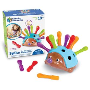 learning resources spike the fine motor hedgehog - 14 pieces, ages 18+ months toddler learning toys, fine motor and sensory toys, educational toys for toddlers, montessori toys