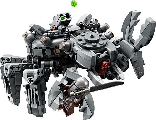 LEGO Star Wars Spider Tank 75361, Building Toy Mech from The Mandalorian Season 3, Includes The Mandalorian with Darksaber, Bo-Katan, and Grogu 'Baby Yoda' Minifigures, Gift Idea for Kids Ages 9+