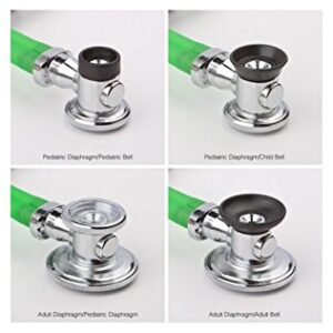 ADC Adscope 641 Sprague Stethoscope with 5 Interchangeable Chestpiece Options, Black