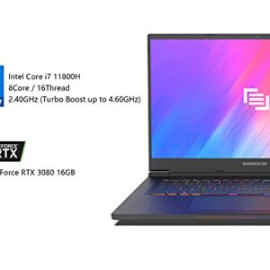 MAINGEAR Vector Pro (2021) 17.3 inch RTX 3080 Gaming Laptop, Intel Core i7 11800H Processor, NVIDIA GeForce RTX 3080 16GB GPU, 17.3 inch 165Hz QHD Display, 32GB DDR4 RAM, 1TB NVMe SSD, Windows 10 Pro