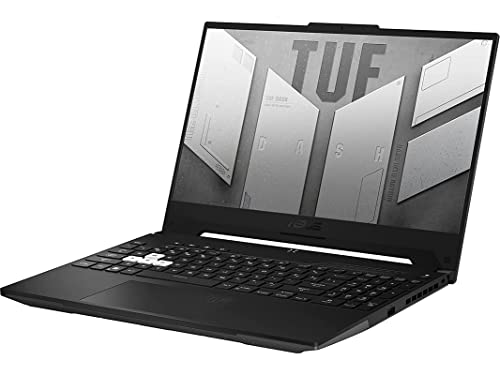 2022 ASUS TUF Dash 15.6" 144Hz Gaming Laptop, Intel 12th Core i7-12650H, 16GB RAM, 512GB PCIe SSD, NVIDIA GeForce RTX 3060 Graphics 6GB, Backlit Keyboard, Windows 11, Black, 32GB USB Card Included