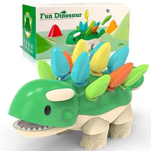 tinabless montessori toys for babies 6 12 18 months dinosaur baby sensory fine motor skills developmental toys - birthday gifts for 6 9 12 18 month age 1 2 3 4 one two year old boys girls kids