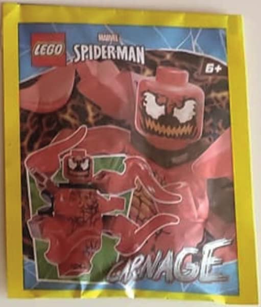 LEGO Superheroes: Carnage Minifigure with Appendages and Red Cape