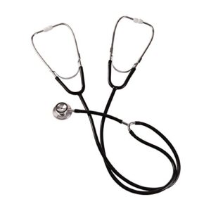 mabis dual head teaching stethoscope - nursing student stethoscope - medical training stethoscope, black
