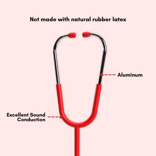 Perfect For Doctors and Nurses, Red Stethoscope, Heart on Diaphragm