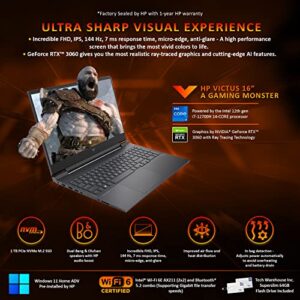 HP Victus 16 Gaming Laptop Mica Silver Intel Core i7-12700H, 16.1” FHD, 16 GB RAM, 1 TB SSD, 6GB Nvidia GeForce RTX 3060, Win 11 Home Adv, WiFi 6, 4Cell, B&OAudio, 64GB Tech Warehouse Flashdrive