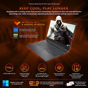 HP Victus 16 Gaming Laptop Mica Silver Intel Core i7-12700H, 16.1” FHD, 16 GB RAM, 1 TB SSD, 6GB Nvidia GeForce RTX 3060, Win 11 Home Adv, WiFi 6, 4Cell, B&OAudio, 64GB Tech Warehouse Flashdrive