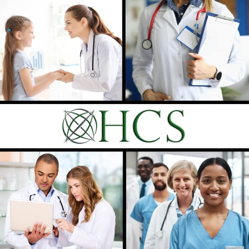 HCS Stethoscope - Classic Lightweight Design - 360° Dual Head Chest Piece - Economical, Student, Home Use, Nursing Student - Doctor, Vet Tech and Nursing School Essentials, Black Stethoscope