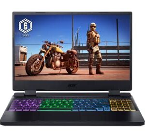 Acer 2023 Nitro AN515 15.6" 144Hz FHD IPS Gaming Laptop 12th Intel i7-12700H 14-Core Nvidia RTX 3060 6GB 16GB DDR5 1TB SSD WiFi 6 RJ-45 Thunderbolt 4 RGB Backlit KB Windows 11 Home w/RATZK 32GB USB