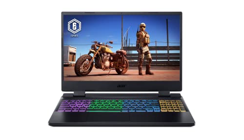 Acer 2023 Nitro AN515 15.6" 144Hz FHD IPS Gaming Laptop 12th Intel i7-12700H 14-Core Nvidia RTX 3060 6GB 16GB DDR5 1TB SSD WiFi 6 RJ-45 Thunderbolt 4 RGB Backlit KB Windows 11 Home w/RATZK 32GB USB