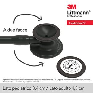 3M Littmann Stethoscope, Cardiology IV, Black Tube, Black Chestpiece, 27 Inch, 6163 & Classic III Monitoring Stethoscope, Black Edition Chestpiece, Black Tube, 27 Inch, 5803