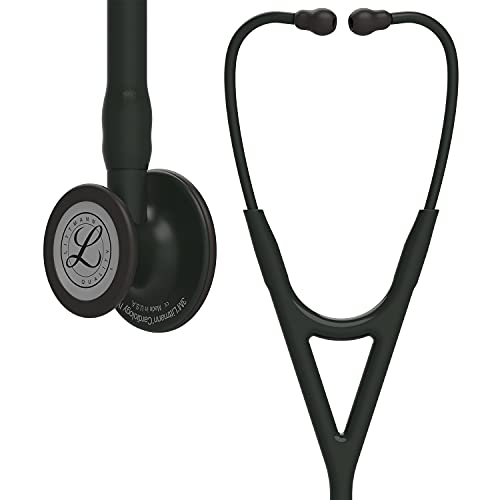 3M Littmann Stethoscope, Cardiology IV, Black Tube, Black Chestpiece, 27 Inch, 6163 & Classic III Monitoring Stethoscope, Black Edition Chestpiece, Black Tube, 27 Inch, 5803