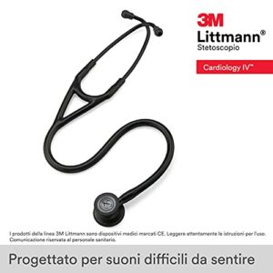 3M Littmann Stethoscope, Cardiology IV, Black Tube, Black Chestpiece, 27 Inch, 6163 & Classic III Monitoring Stethoscope, Black Edition Chestpiece, Black Tube, 27 Inch, 5803