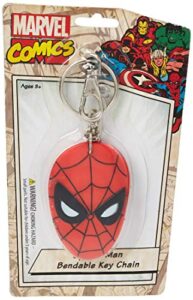 nj croce spider-man face key chain