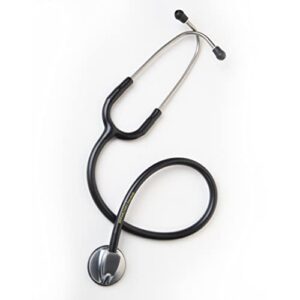 u.s. army stethoscope, oem classic single head cardiology for medical and clinical use - 27 inch (black)