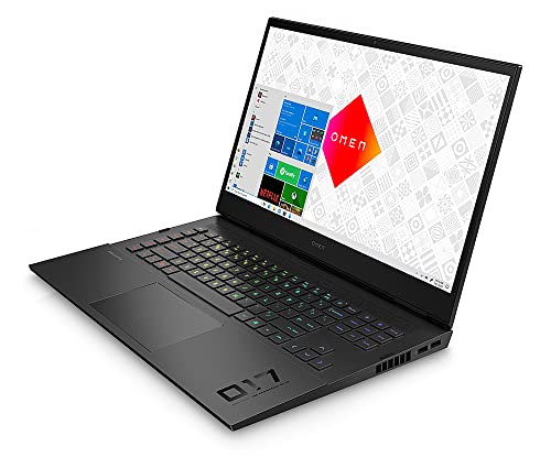 HP Omen 17 Gaming Laptop 17.3” FHD IPS 144Hz 7ms (300 nits, 100% sRGB, Micro-Edge) 11th Gen Intel 8-Core i7-11800H 16GB RAM 1TB SSD Geforce RTX 3060 6GB Thunderbolt RGB Backlit Black + HDMI Cable