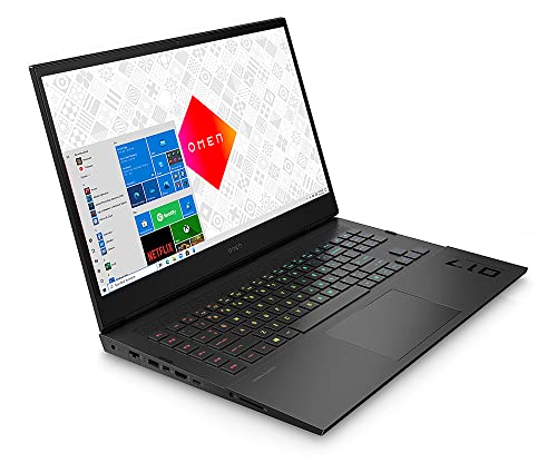 HP Omen 17 Gaming Laptop 17.3” FHD IPS 144Hz 7ms (300 nits, 100% sRGB, Micro-Edge) 11th Gen Intel 8-Core i7-11800H 16GB RAM 1TB SSD Geforce RTX 3060 6GB Thunderbolt RGB Backlit Black + HDMI Cable