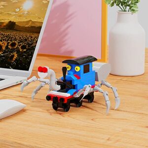 199 Pieces Chooo Charles Building Toy Set, Horror Game Spider Train Monster Building Kit, Creative Desktop Decorations Charles Train with Spider Figure Model Building Blocks, New 2023