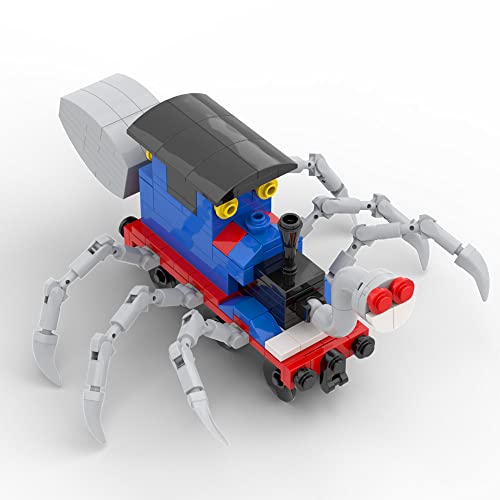 199 Pieces Chooo Charles Building Toy Set, Horror Game Spider Train Monster Building Kit, Creative Desktop Decorations Charles Train with Spider Figure Model Building Blocks, New 2023